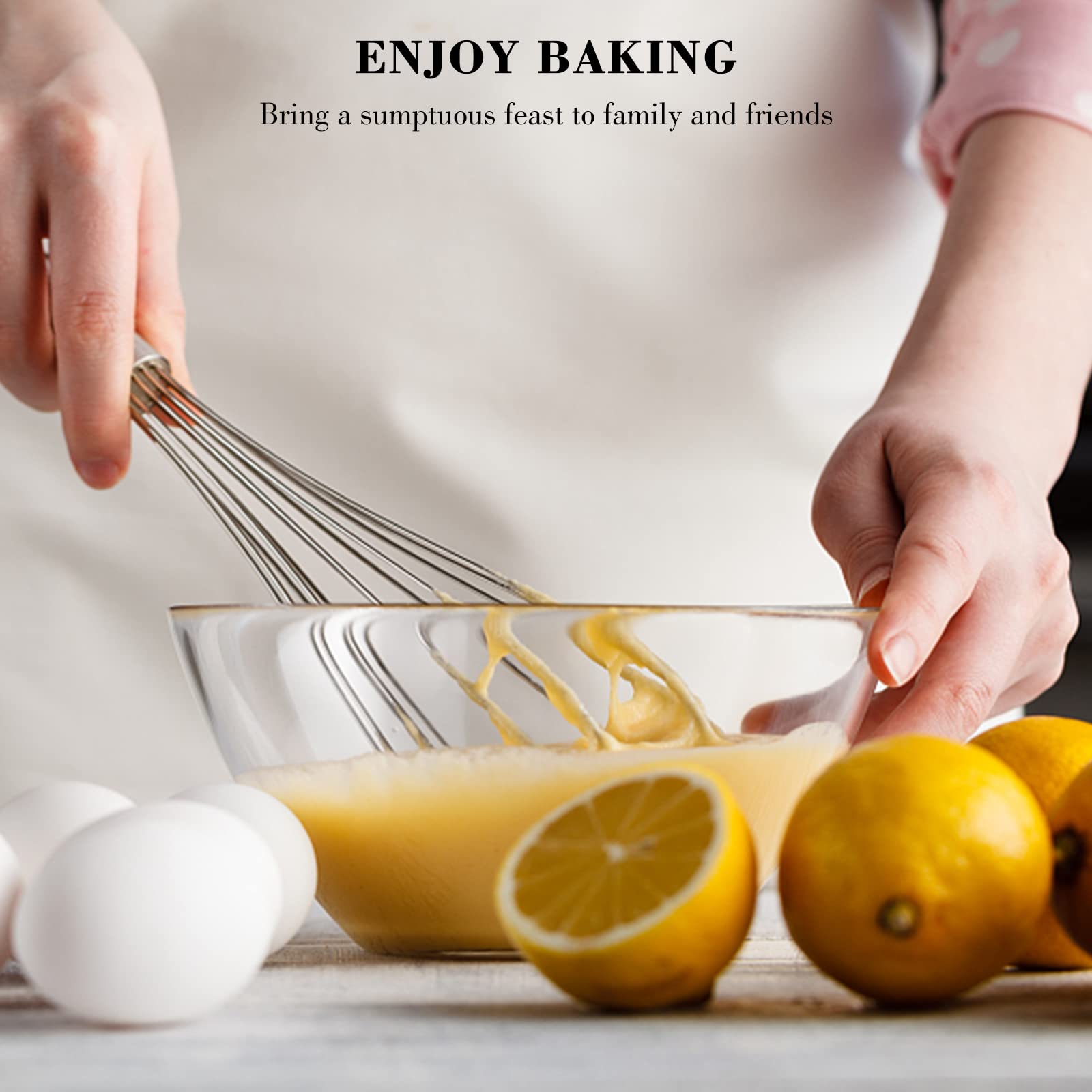 NileHome Stainless Steel Whisk Set - 8