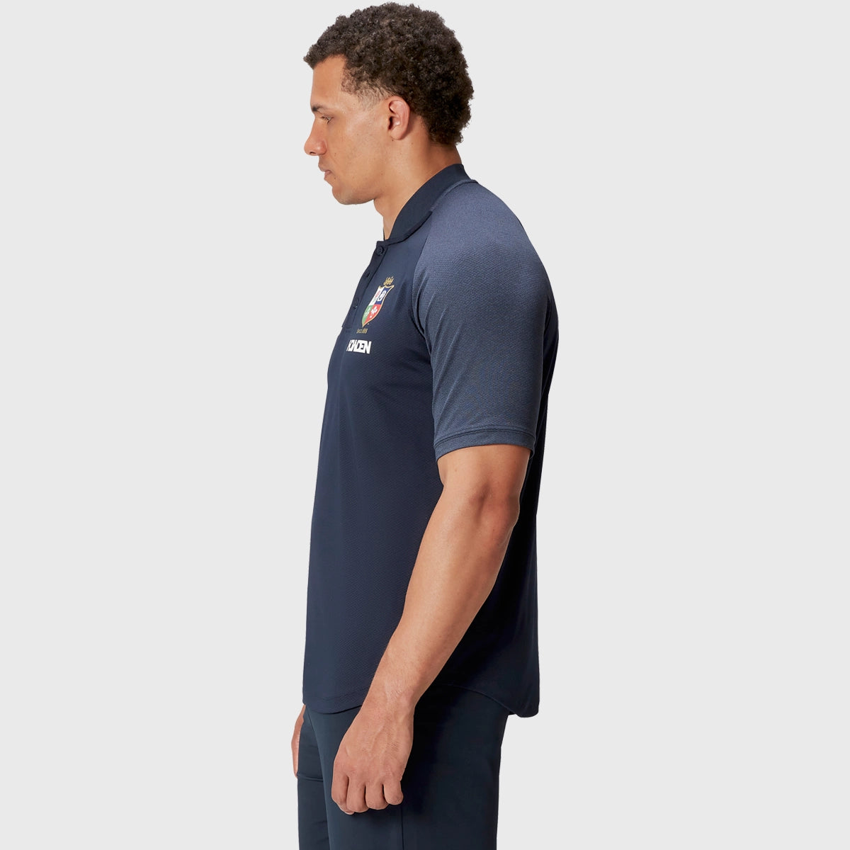 Canterbury British & Irish Lions Men's Performance Polyester Polo Shirt - Navy Blue Rugby Jersey for Training & Match Days