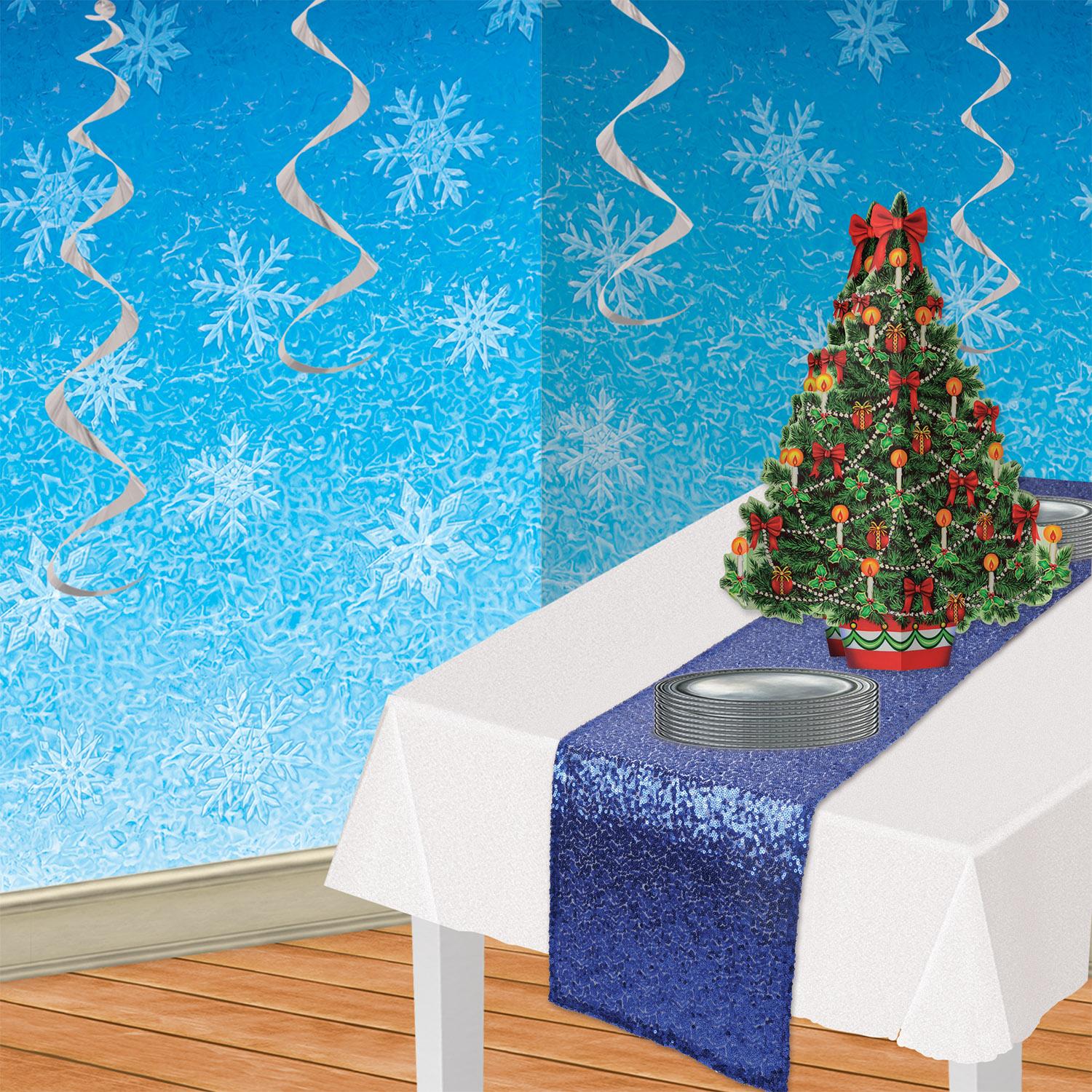12 Pack Beistle 3D Christmas Tree Centerpieces - Holiday Table Decorations for Christmas Parties, Home & Office Decor