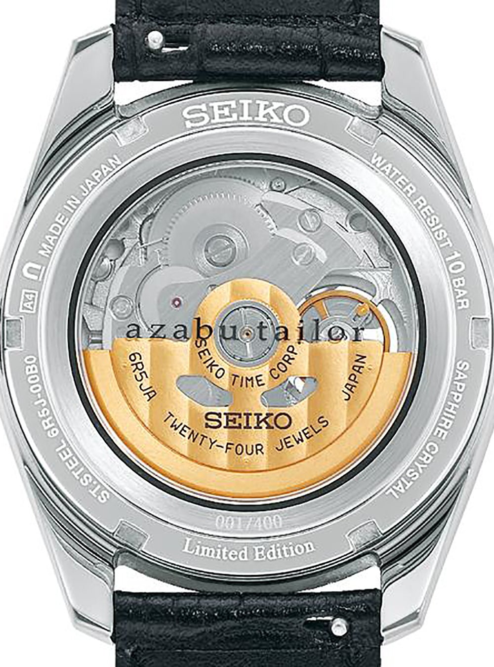 SEIKO PRESAGE Sharp Edged Series AZABU Tailor Collaboration Limited Edition SARJ005 Automatic Watch - Made in Japan JDM - Perfect for Business Meetings & Formal Occasions