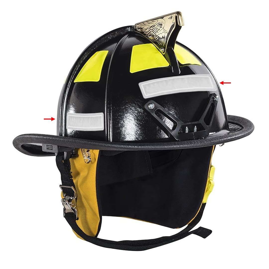 High Visibility Reflective Hard Hat Stickers - 16 Pack with Strong Adhesive & Glow in Dark Feature | Durable Safety Helmet Decals for Construction Workers & Industrial Use | Perfect for Night Shifts, Road Work & Hazardous Job Sites