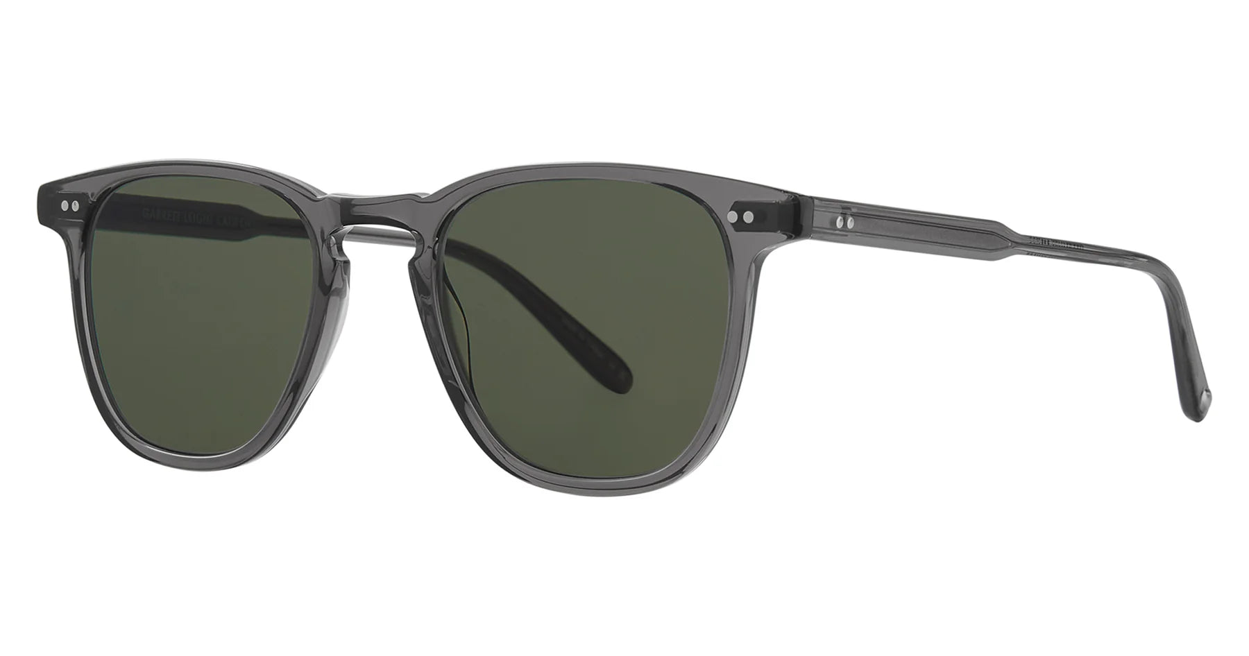 Garrett Leight Brooks 2002 Grey Crystal Sunglasses - Classic Aviator Style for Men & Women - Perfect for Outdoor Activities, Travel, and Fashion
