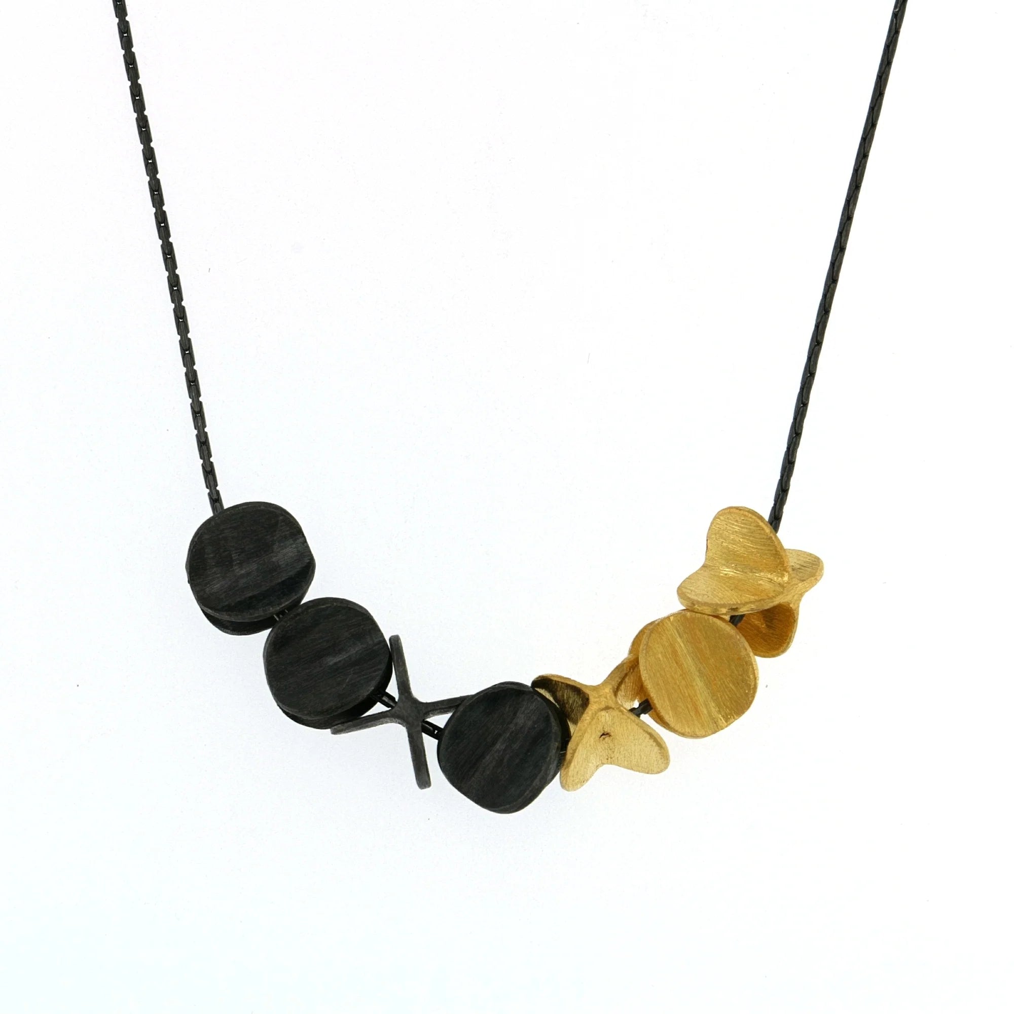 Elegant Crossed Ovals Pendant Necklace for Women - 18K Gold Plated Minimalist Jewelry Gift for Her - Perfect for Date Nights, Anniversaries & Special Occasions
