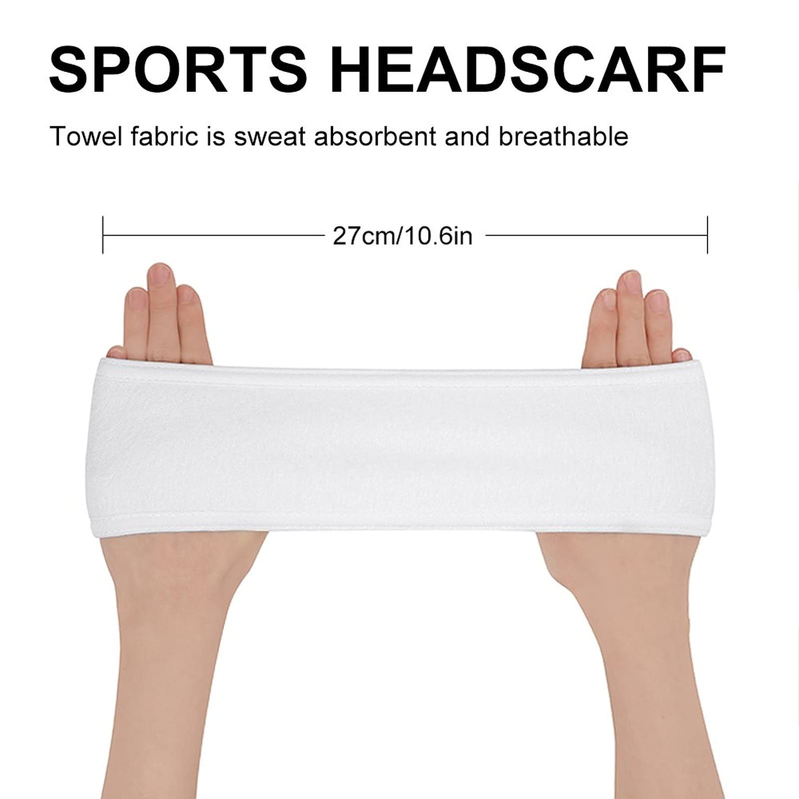 Custom Personalized Sport Headbands for Men & Women - Sweatproof Headwraps with Name/Text/Logo - Ideal for Running, Yoga, Gym & Outdoor Activities