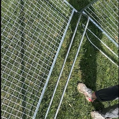 8' x 12' Heavy Duty Galvanized Steel Dog Kennel - Ultimate Pro Outdoor Pet Enclosure for Large Dogs - Perfect for Backyard, Kennel Runs & Dog Training