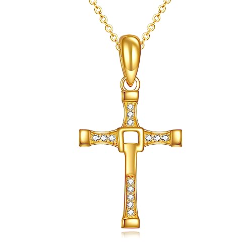 Gold Cross Necklace for Women