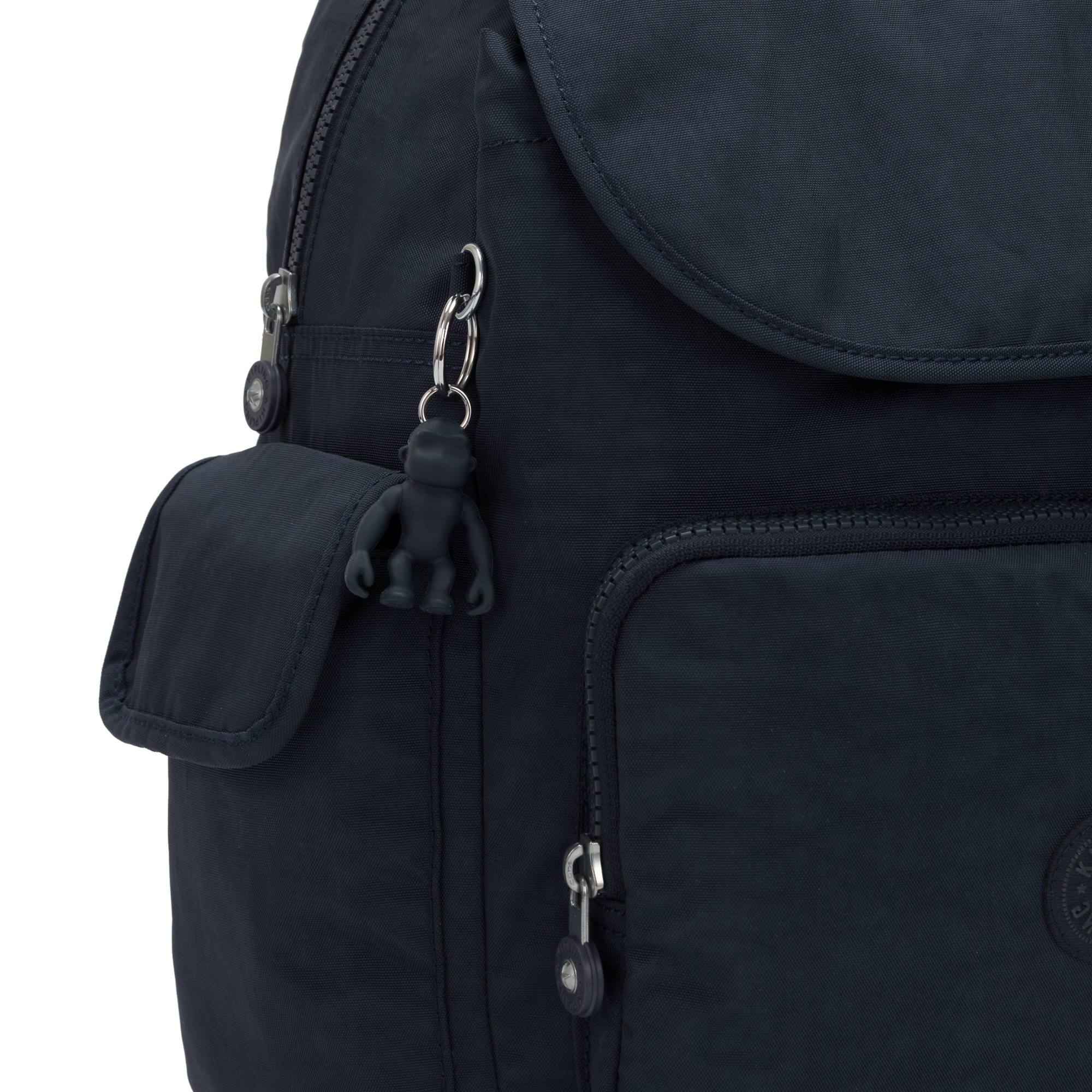 Kipling City Pack Medium Backpack - Lightweight Travel Backpack for Women & Men, Water-Resistant Laptop Backpack with USB Port, Perfect for Work, School & Daily Commute - Blue Bleu