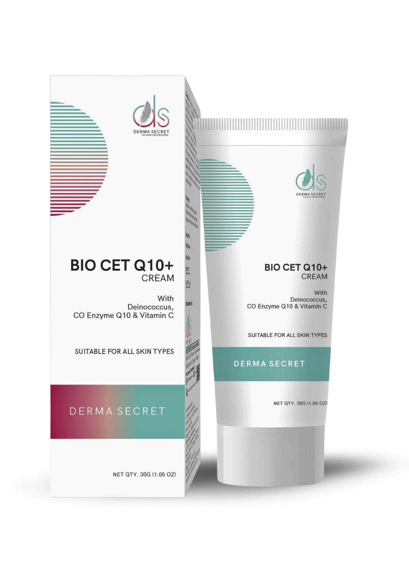 Bio CetQ10+ Anti-Aging Cream with Coenzyme Q10, Vitamin C & Alpha Arbutin - Hydrating Skincare Solution for Wrinkles, Fine Lines & Hyperpigmentation - Youthful Radiant Skin Treatment - 30g | Perfect for Night Routine & Daily Moisturizing