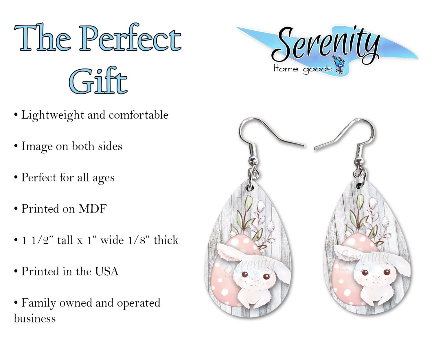 Easter Bunny Egg Dangle Earrings Set for Women - Cute Spring Holiday Jewelry Gifts | Double Sided Printed Fashion Earrings | Perfect for Easter, Passover, Sunday Brunch & Girlfriend Gifts | Adorable Women's Accessories for Party, Wedding & Daily Wear