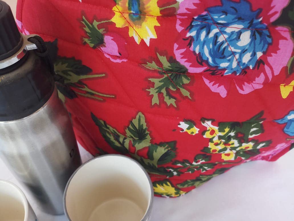 Handmade Indian Mandala Tea Cozy for Teapot - Printed Cotton Pot Cover (TC Salimar Red) | Perfect for Afternoon Tea, Kitchen Decor & Gift Giving