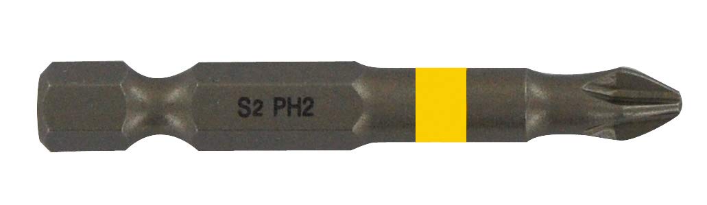 11520820200 Torsion Screw Bits for Philips Ph2 Screws - 50mm Length Screwdriver Bits - Perfect for DIY Projects, Furniture Assembly & Electronics Repair