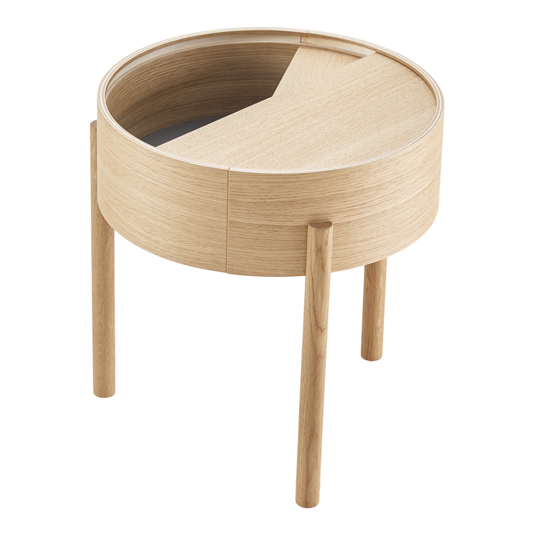 Julie Begtrup & Ditte Vad Arc Side Table - Modern Wooden End Table for Living Room, Bedroom, or Office - Perfect for Coffee, Books, and Decor