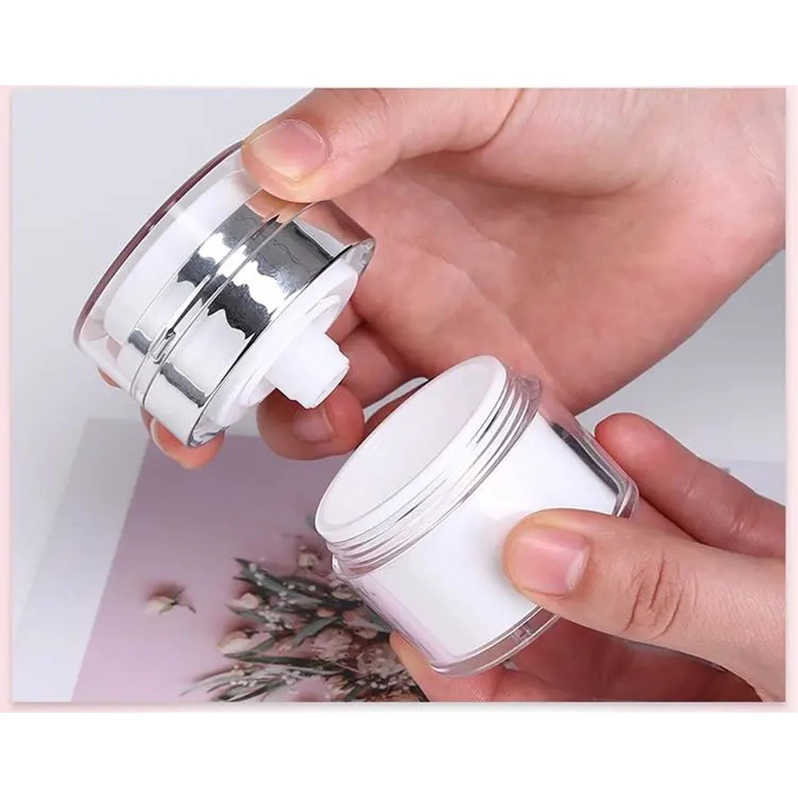 30ml Airless Pump Bottles (3-Pack) - Leak Proof Travel Containers for Lotions, Creams & Cosmetics | Portable Toiletry Dispenser for Skincare, Makeup & Haircare On-The-Go