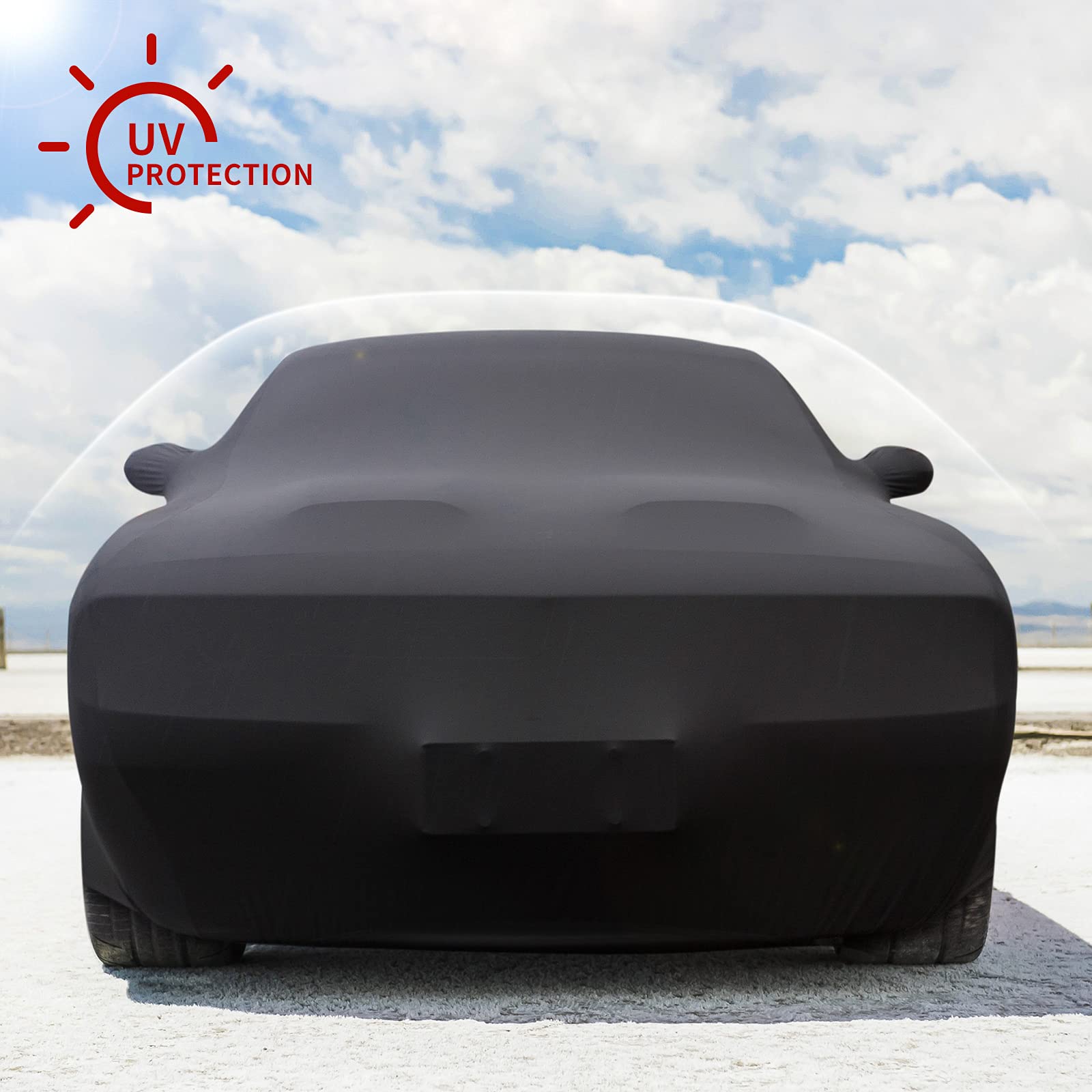 Premium Car Cover for 2008-2023 Dodge Challenger - Waterproof UV Protection Outdoor Full Vehicle Cover | All-Weather Protection for Sedan, Garage & Travel Use