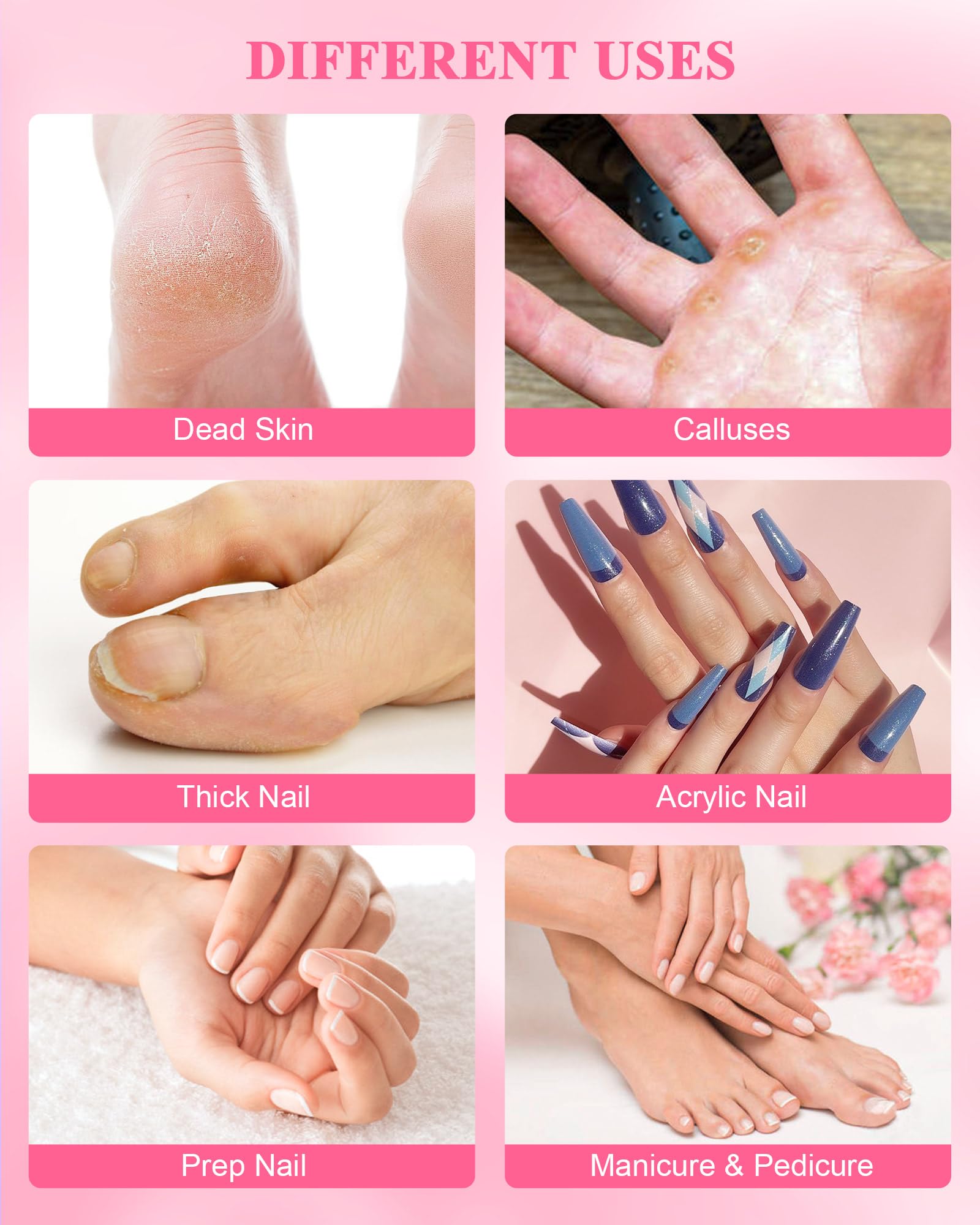 100 Pcs Mini Sanding Bands 240 Grit for Nail Drill - 3.1mm Mandrel Bit for Acrylic, Natural & Gel Nails - Rose Red | Perfect for Manicures, Pedicures & Nail Art at Home or Salon