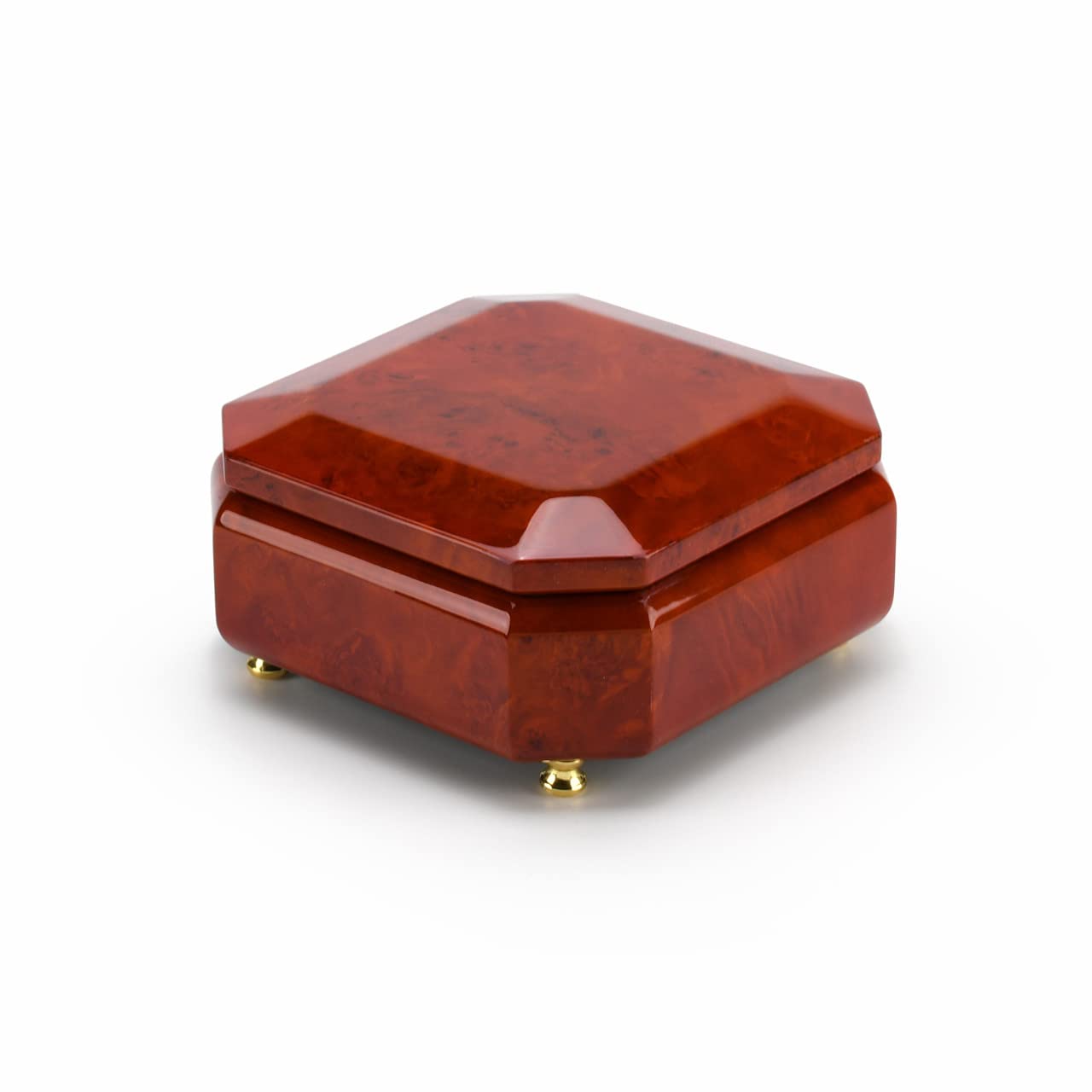30-Note Beveled Octagonal Wooden Music Jewelry Box with Beethoven's 9th Symphony - Perfect for Gift Giving, Jewelry Storage & Home Décor