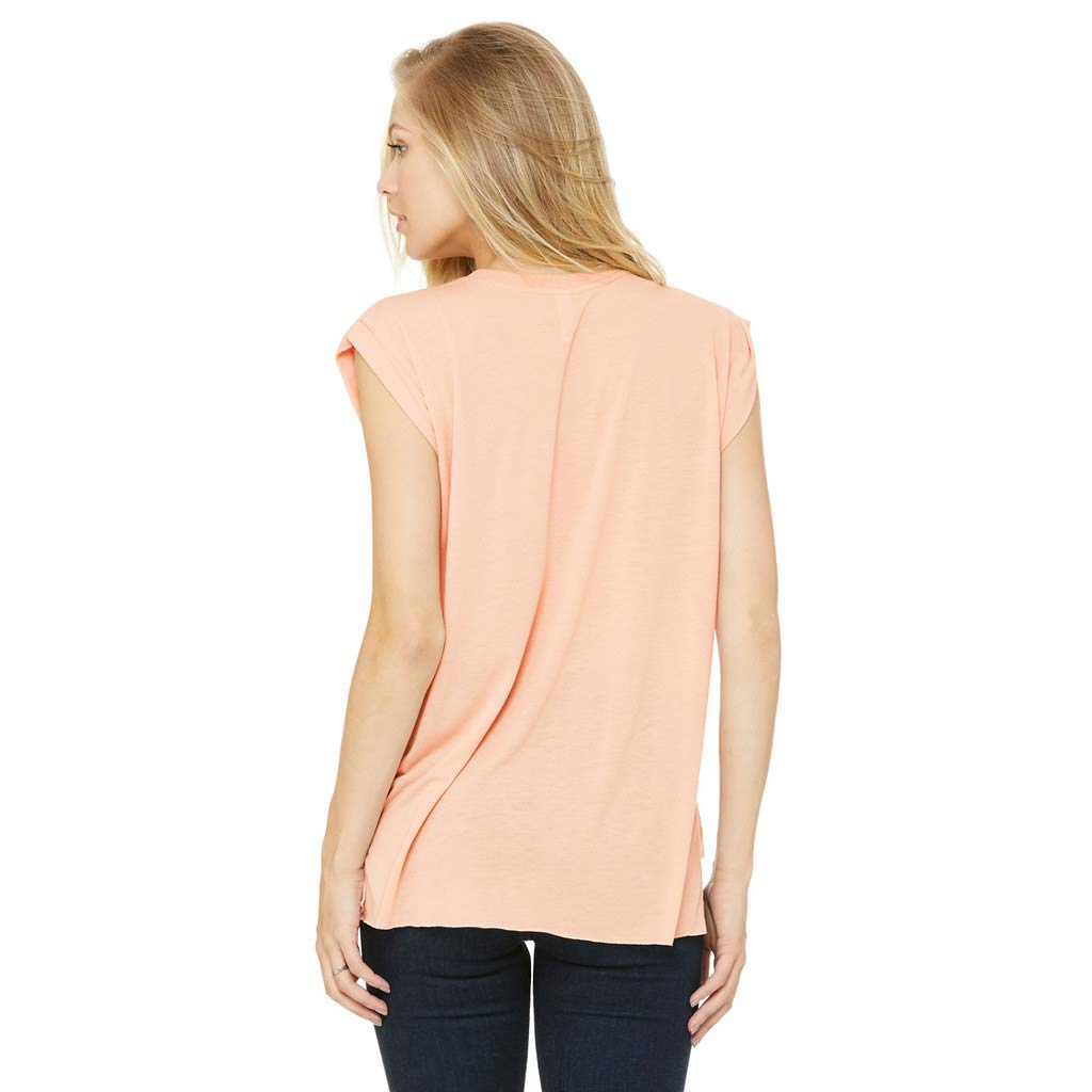 NanyCrafts Women's Flowy Muscle Tee - 'I Will Always Be Your Biggest Fan' Graphic T-Shirt | Comfortable & Stylish Casual Wear for Gym, Running, Yoga & Everyday Outfits