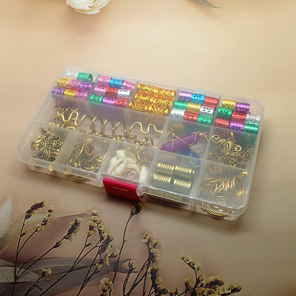 125 Pcs Dreadlocks Hair Jewelry Set for Women - Crystal Gemstone Pendants & Rings for Braids, Boho Hair Accessories | Perfect for Festivals, Parties & Everyday Style