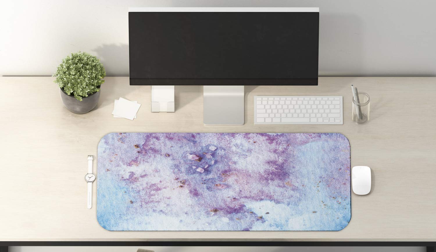 Ambesonne Watercolor Computer Mouse Pad - Large 31