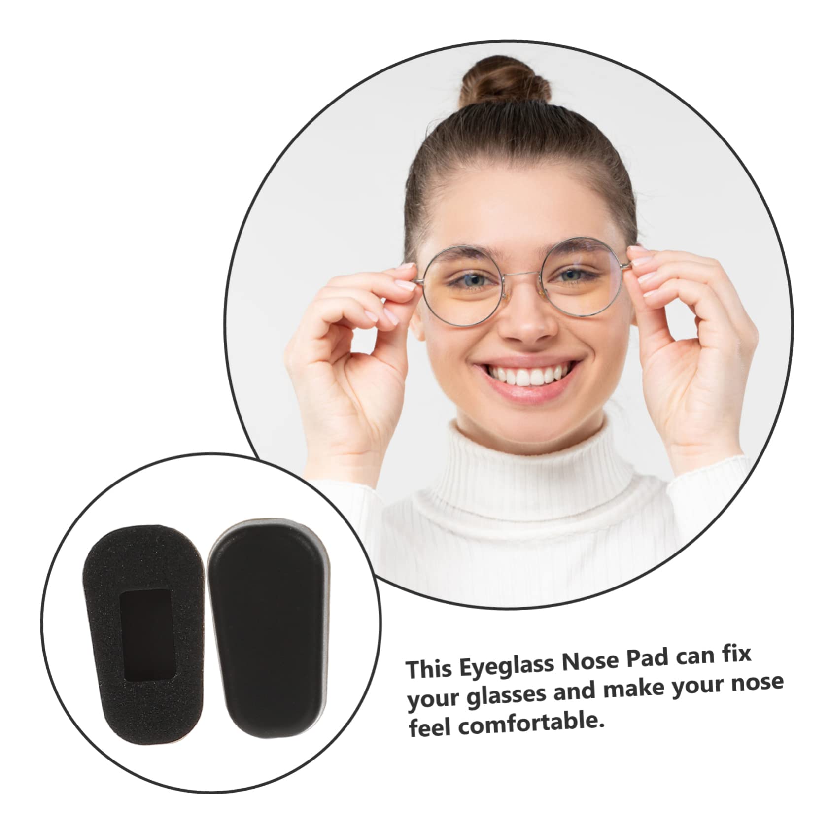 Lurrose Glasses Repair Kit - 36 Pairs Silicone Nose Pads for Plastic & Optical Frames - Comfortable Eyewear Accessories for Daily Use, Work, and Reading