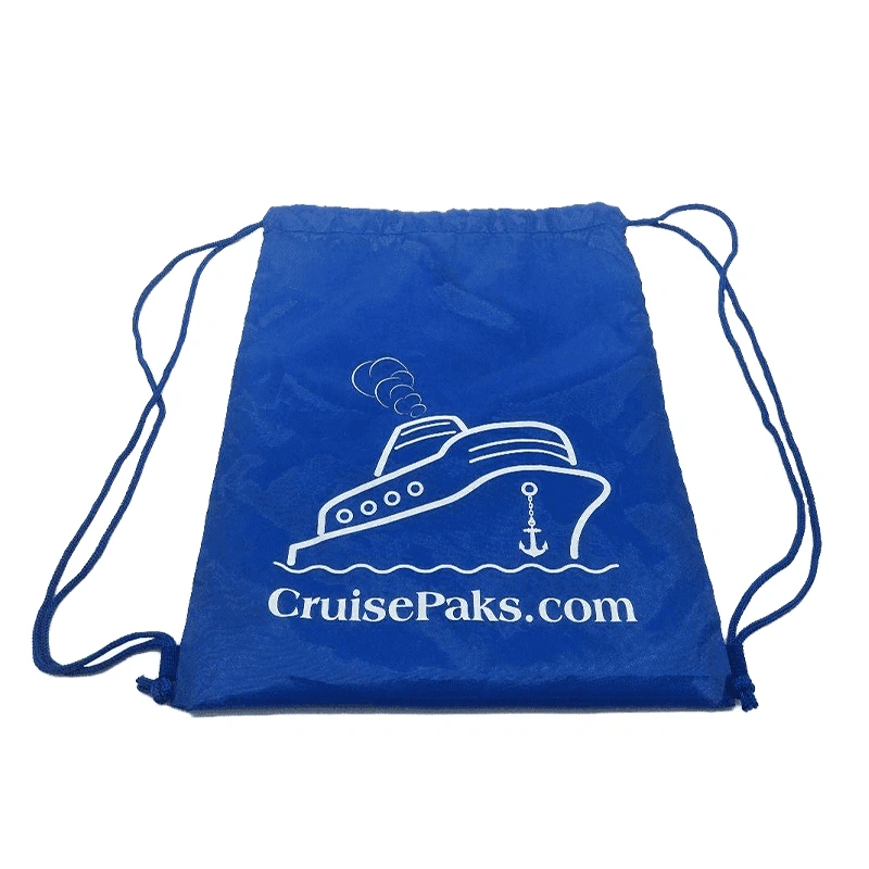 Waterproof Lightweight Drawstring Backpack - Cruise Travel Essentials for Men & Women - Perfect for Beach, Gym, Sports & Outdoor Activities