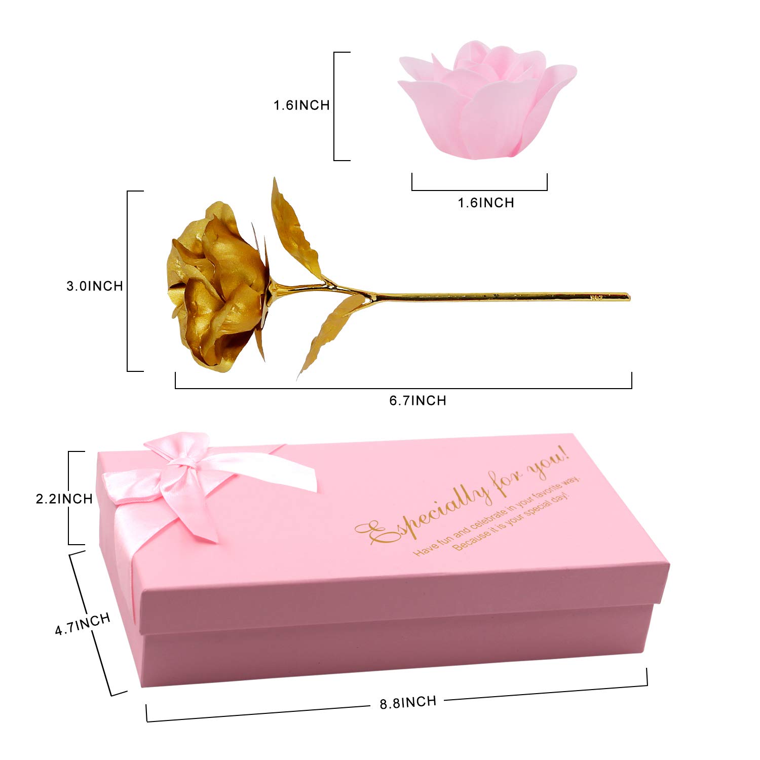 Floral Scented Rose Petal Bath Soap Set with Plant Essential Oils - 12 Pink Handmade Soap Bars for Women, Girls & Mom - Perfect Gift for Birthday, Valentine's Day & Christmas - Relaxing Bath & Spa Self-Care