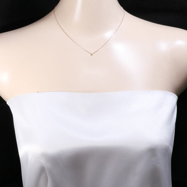 4℃ K10PG Diamond Necklace for Women - 14K Rose Gold Pendant with Genuine Diamonds | Perfect for Anniversary, Valentine's Day & Special Occasion Gifts