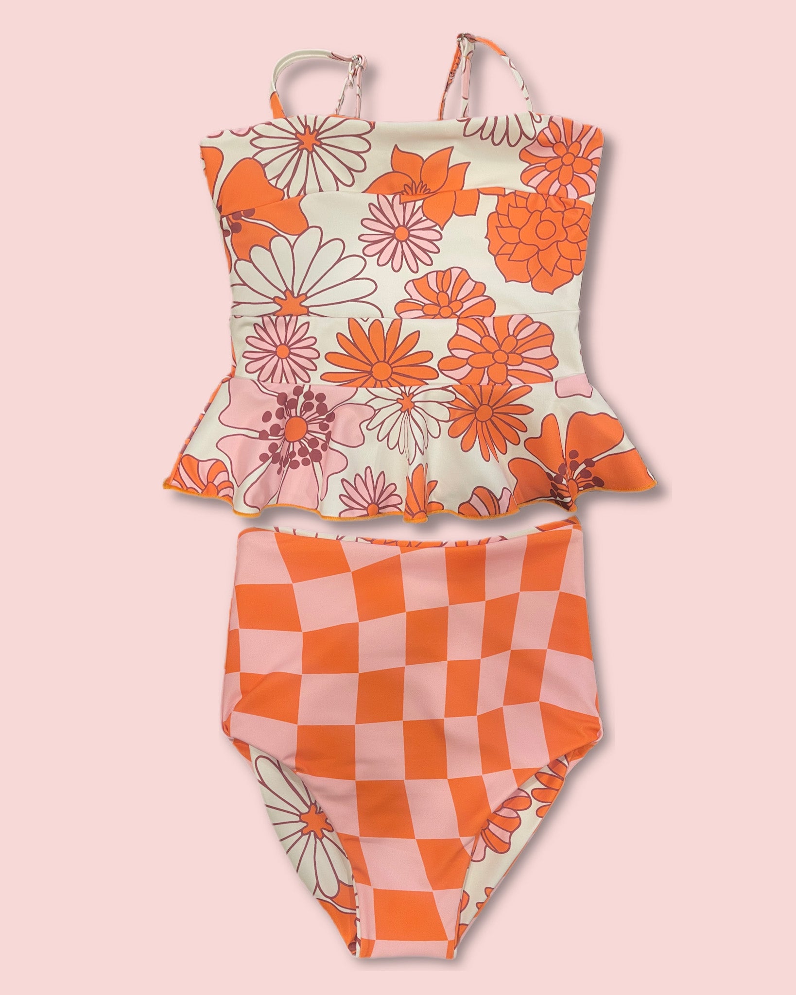 Brighton Reversible Tankini for Little Girls - $38 - Perfect for Beach, Pool & Summer Play