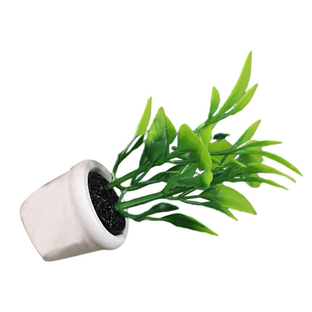 Mini Artificial Bonsai Tree - Realistic Potted Plant for Dollhouse Decor, Home Office Desk Decor, DIY Miniature Garden & Fairy Garden Accessories