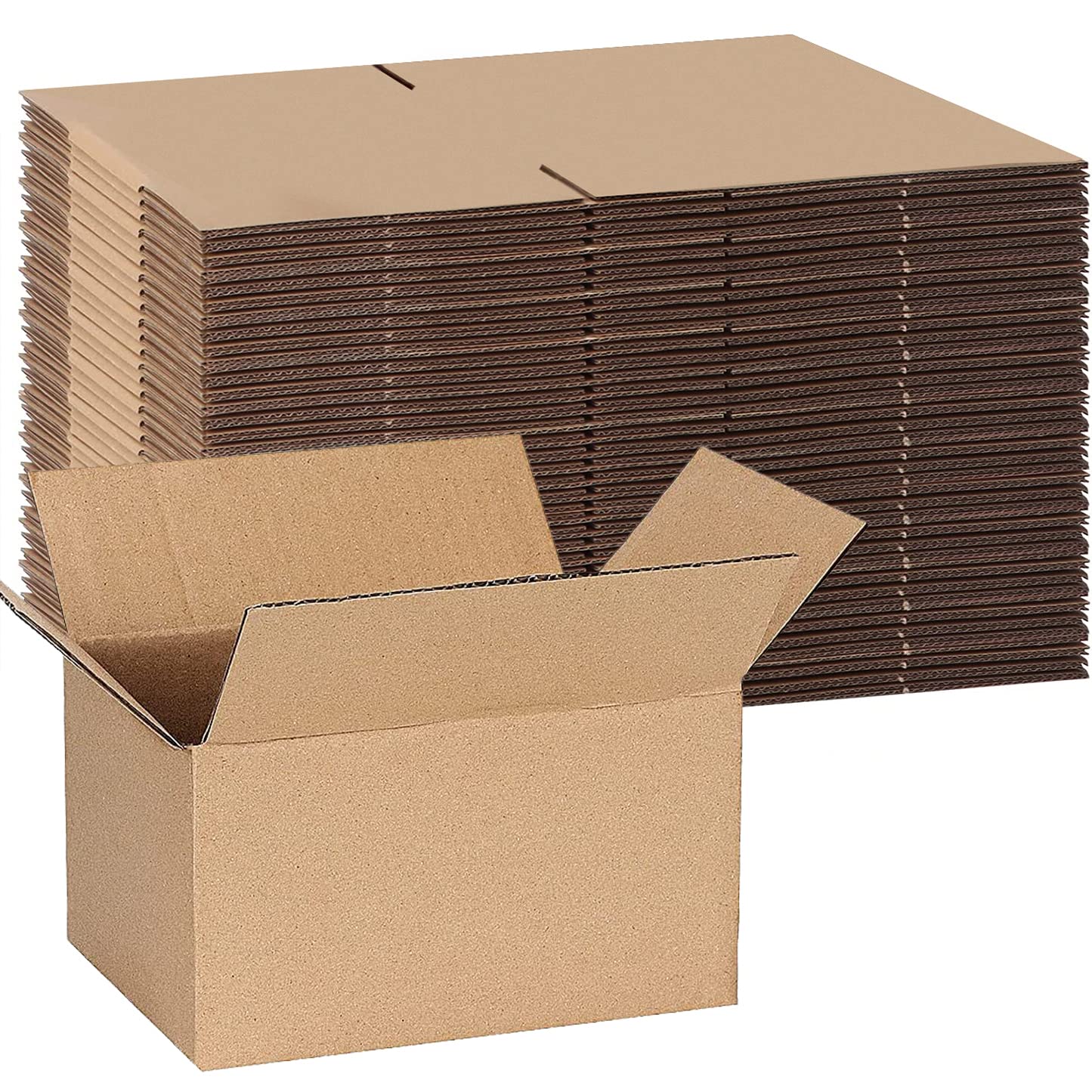 8x6x4 Brown Corrugated Shipping Boxes - 26 Pack Small Literature Mailers for Secure Cargo Protection & Easy Encapsulation | Perfect for Ecommerce, Office Mail & Package Shipping