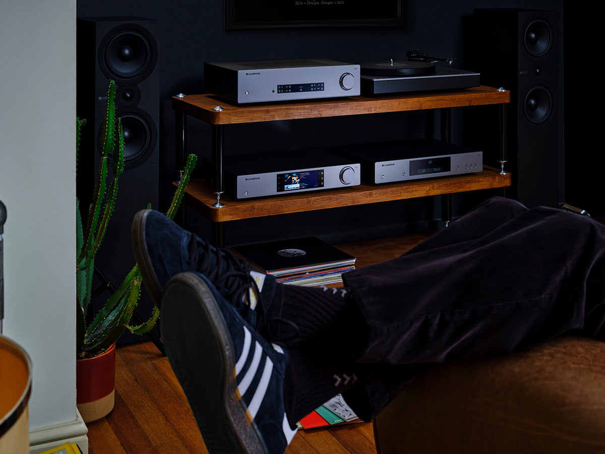 Cambridge Audio CXN100 Network Music Player - High-Resolution Wireless Streaming, Lunar Grey | Perfect for Home Audio Systems & Multi-Room Setup