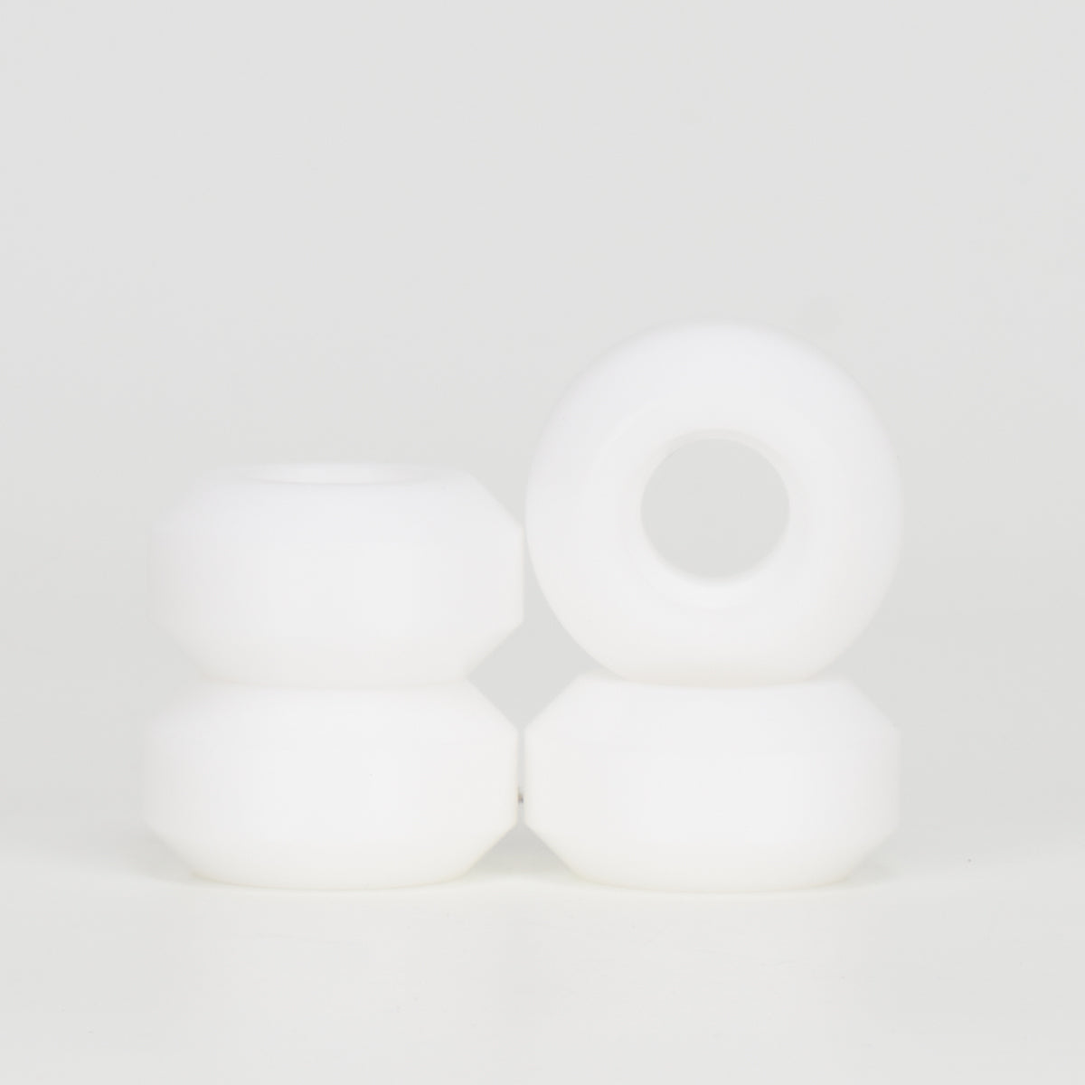 Sliqx 45mm Anti Rocker Wheels for Skateboards - Premium White Urethane Wheels - Perfect for Aggressive Skating and Street Tricks