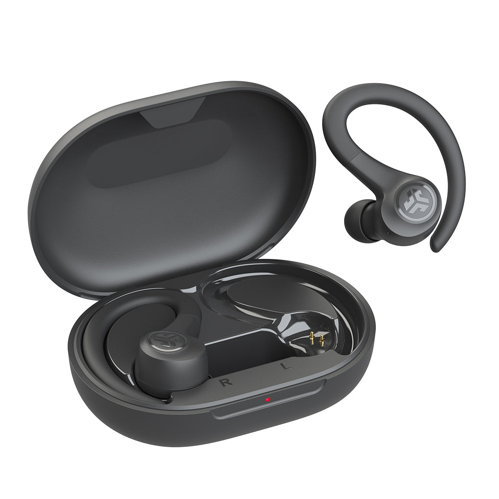 GO Sport+ True Wireless Earbuds with Bluetooth 5.0, IPX7 Waterproof, 30H Playtime - Graphite Black | Perfect for Running, Gym Workouts & Outdoor Activities
