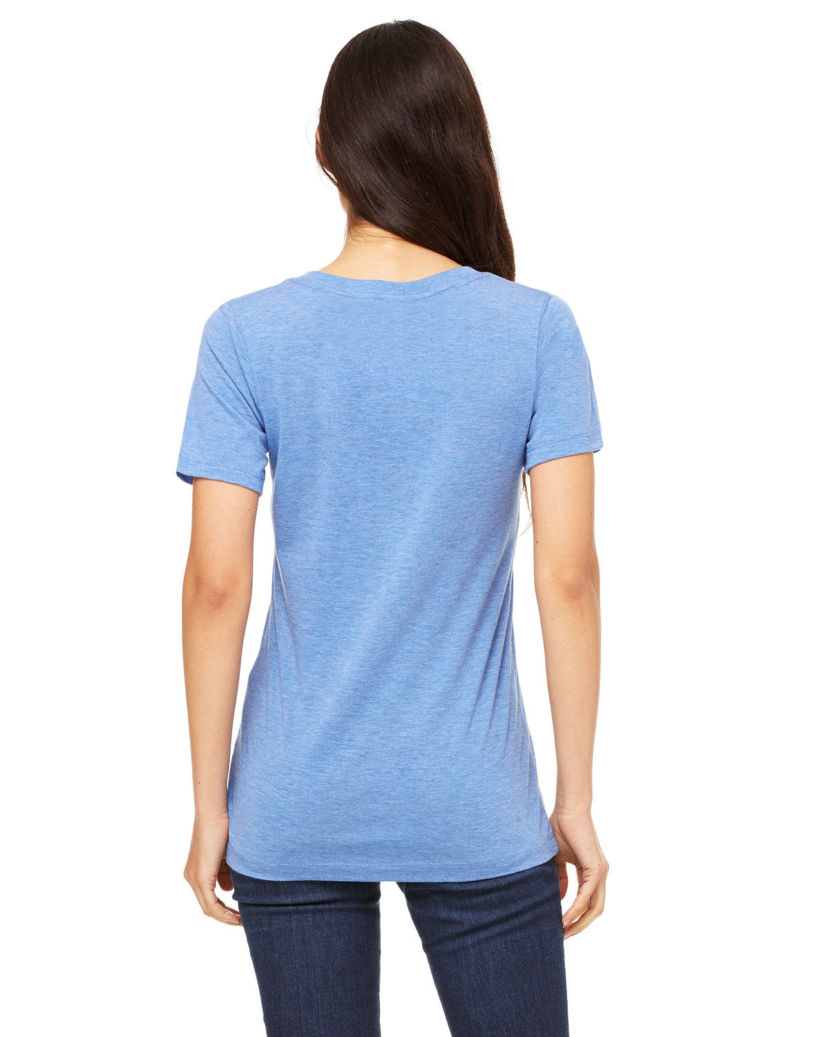 Bella + Canvas 6405 Women's Relaxed Fit V-Neck T-Shirt - Soft Jersey Cotton Tee for Casual Wear, Layering & Everyday Comfort