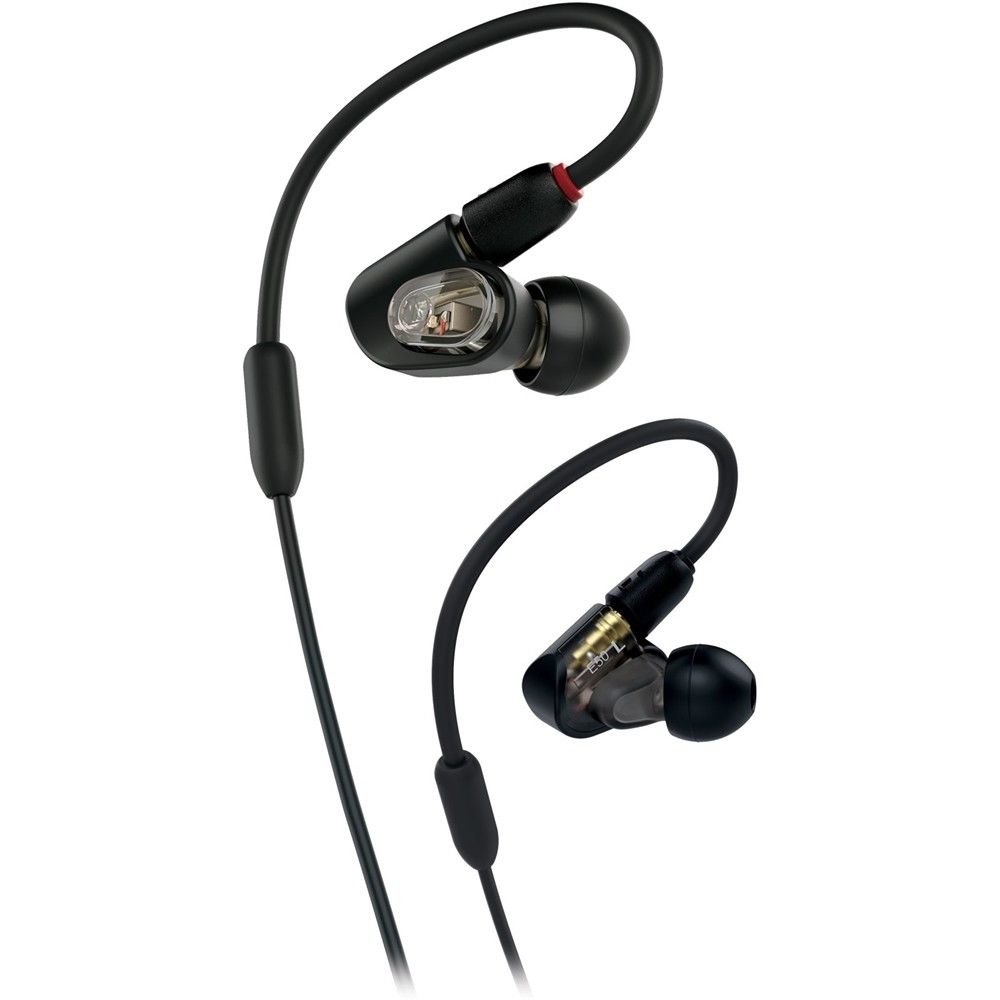 Audio-Technica ATH-E50 Professional In-Ear Studio Monitor Headphones - High Fidelity Sound, Noise Isolation, Comfort Fit (Black) | Perfect for Musicians, DJs, Audio Engineers & Recording Studios