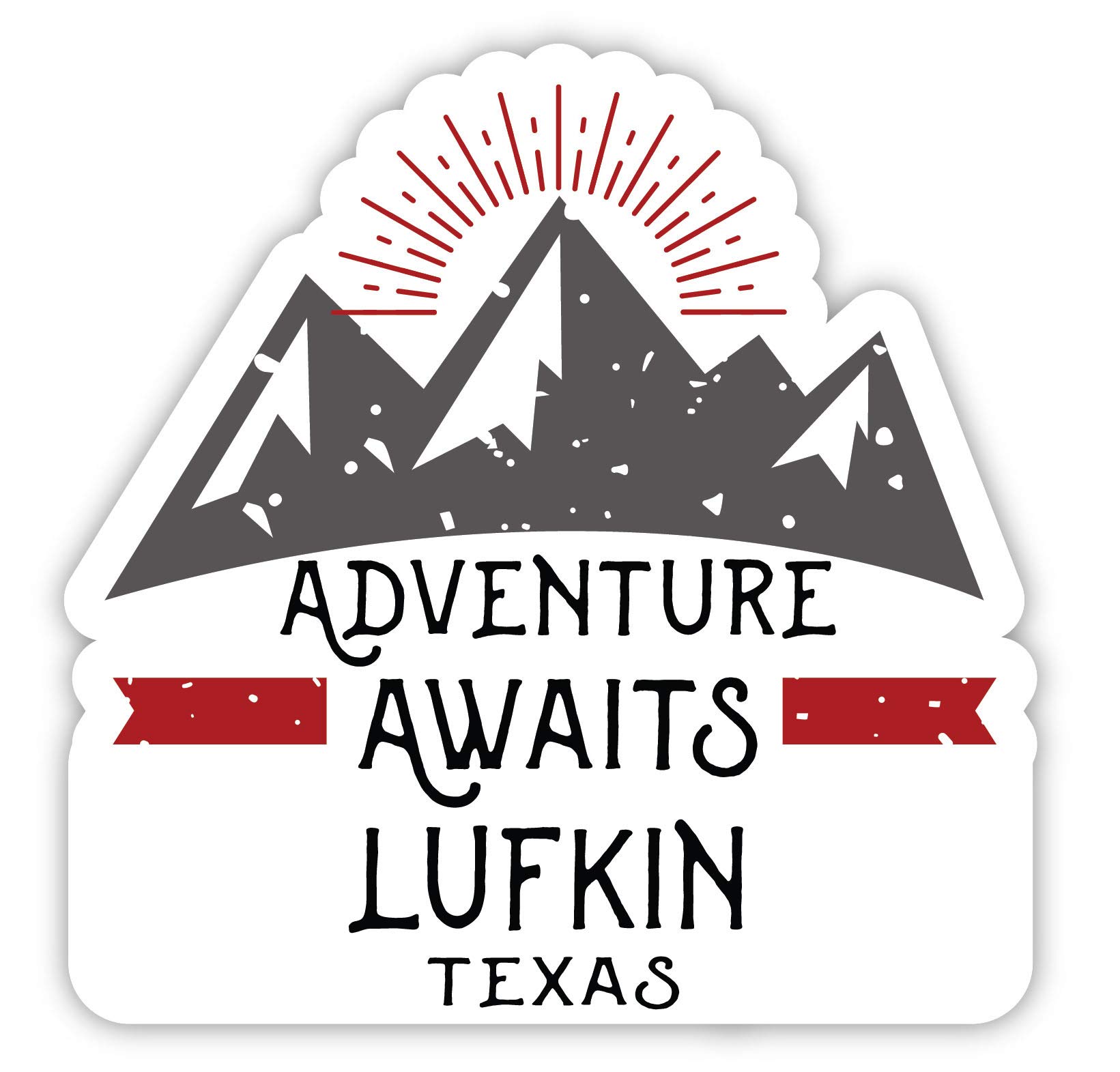 Lufkin Texas Souvenir 4-Inch Fridge Magnet - Adventure Awaits Design - Perfect for Travel Memories, Home Decor & Gift Ideas