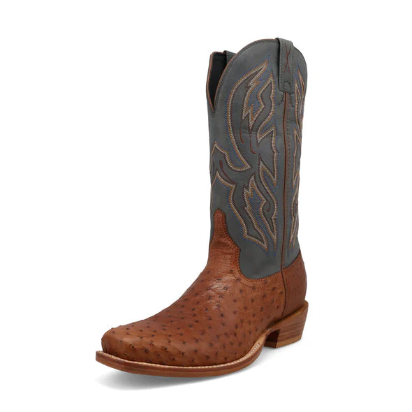 Men's 13 Reserve Boot in Chestnut Ostrich & Dark Grey - Premium Leather Work Boots for Outdoor, Hiking & Casual Wear