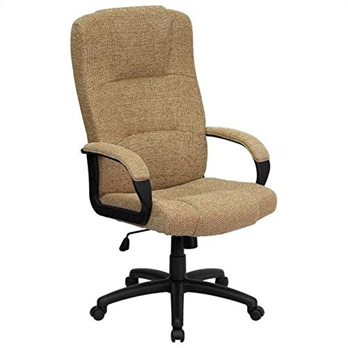 Scranton & Co Ergonomic High Back Office Chair with Lumbar Support - Beige Mesh Executive Chair for Home & Office Workspaces, Long Hours Comfort