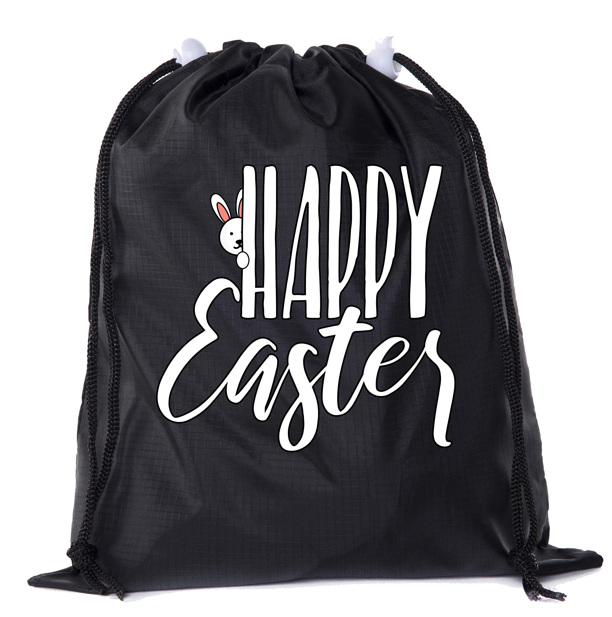 Mini Easter Basket Bags Bulk - Small Drawstring Cinch Sacks for Easter Treats - Cute Peaking Bunny Design - Perfect for Easter Egg Hunts, Party Favors & Classroom Gifts