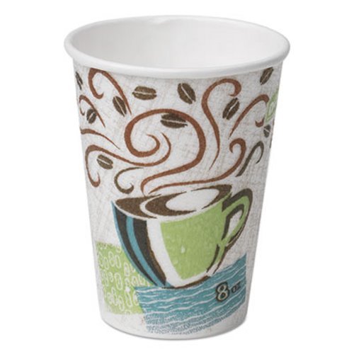 Dixie PerfecTouch Insulated Paper Hot Cups - 12 oz Disposable Coffee Cups for Hot Beverages, Perfect for Office, Home, or Travel Use