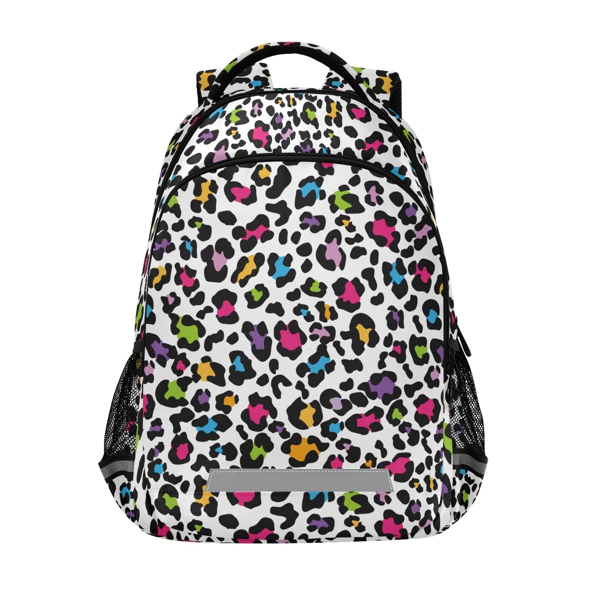 MNSRUU Durable School Backpack with Adjustable Chest Strap - Stylish Leopard Print Laptop Backpack for Teens - Waterproof Travel & Hiking Backpack for Boys & Girls - Perfect for School, College, Camping and Outdoor Adventures