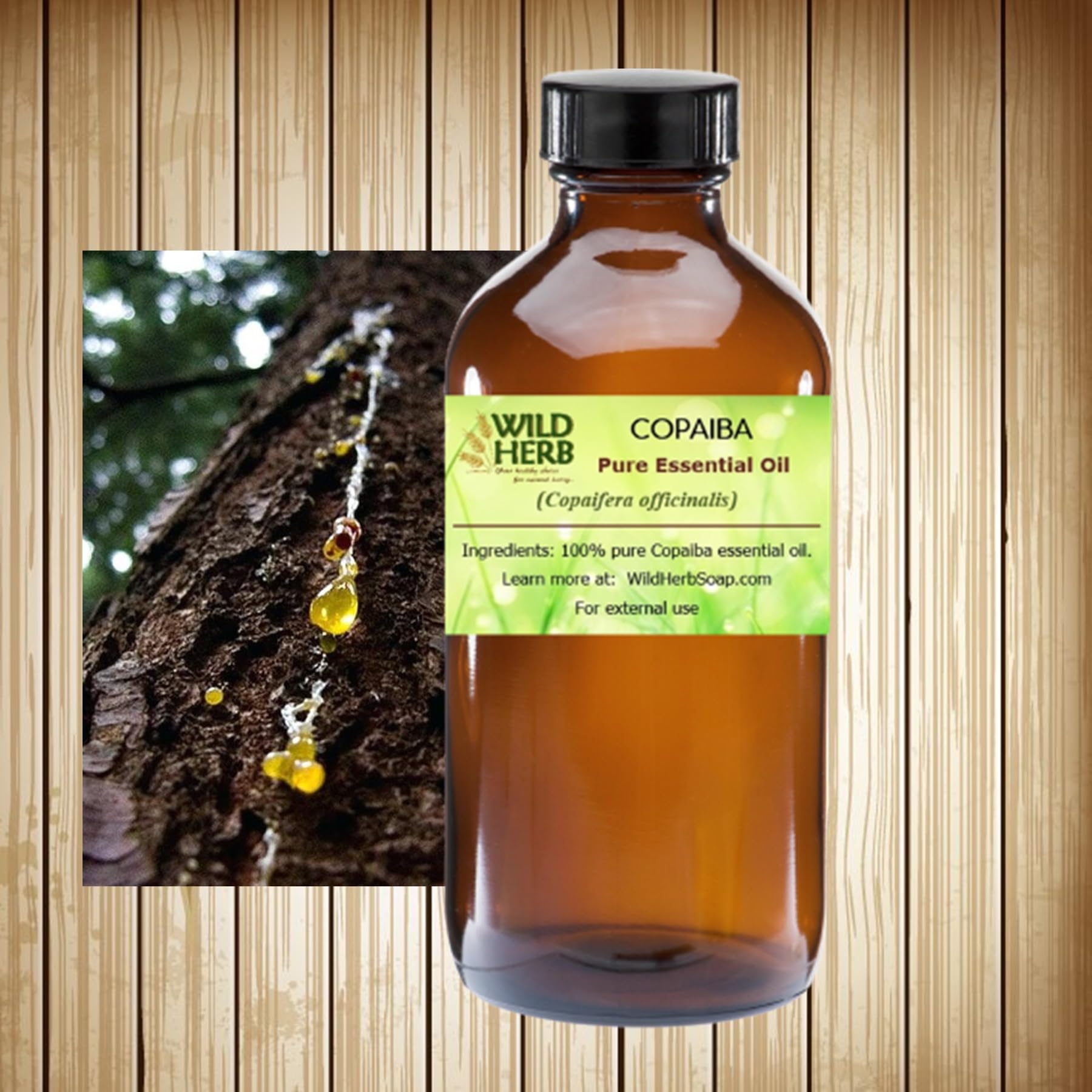 Organic Copaiba Essential Oil 16 oz - USDA & ISO 9001 Certified, Pure Therapeutic Grade for Aromatherapy, Massage & Pain Relief