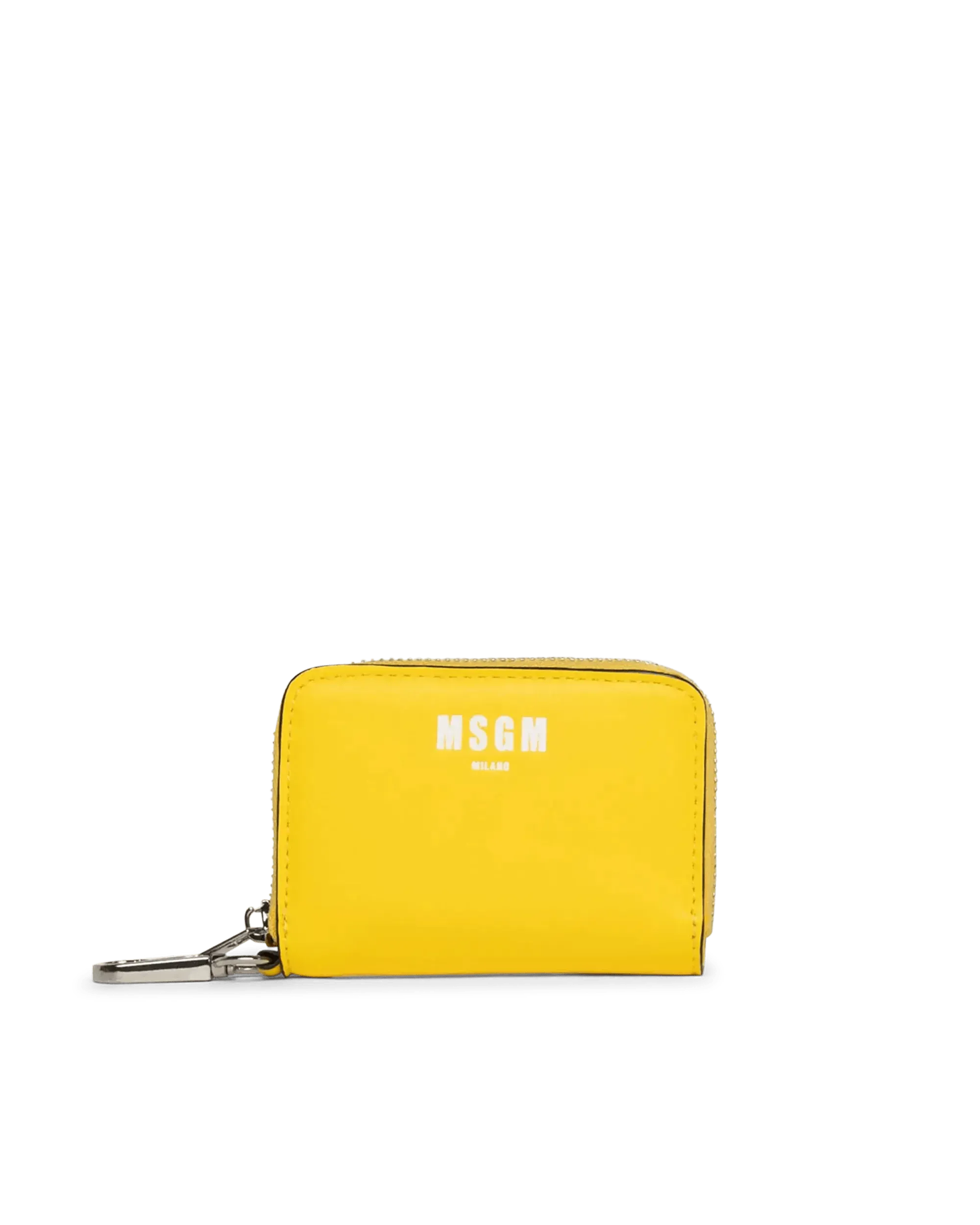Mini Logo Print Zip Cardholder - Slim RFID Blocking Wallet for Men & Women - Perfect for Travel, Business & Everyday Use