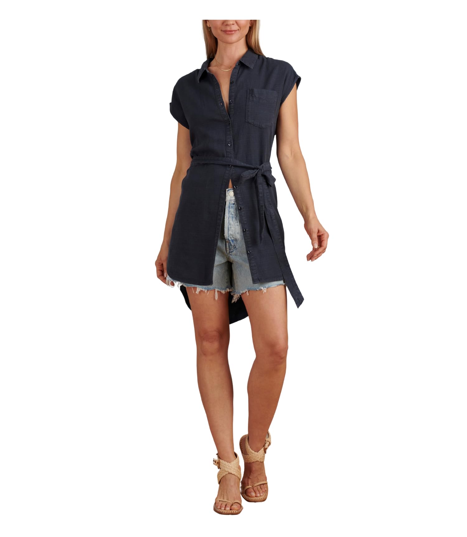 Splendid Women's Mercer Shirt Dress - Classic Button Down Casual Dress for Work & Weekend | Perfect for Office, Date Night & Spring Outfits