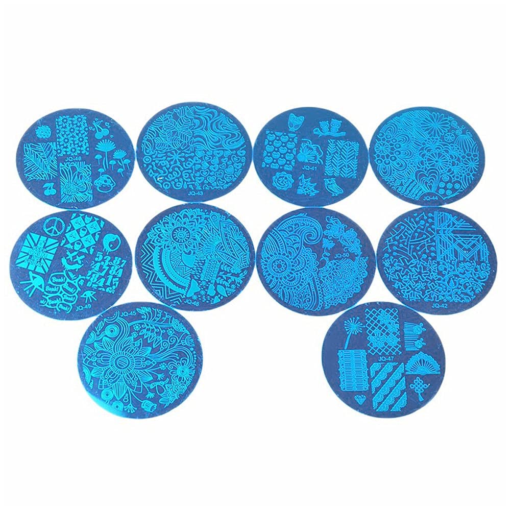 Professional Nail Stamping Kit with 20 Stencils & Stamper Plate - DIY Manicure Tools for Nail Art Designs | Perfect for Home Salon, Parties & Gifts