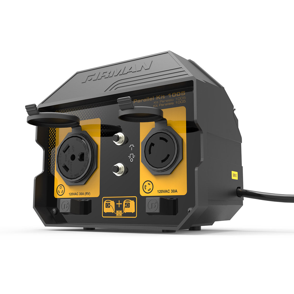 30A Portable Generator Parallel Kit for RV, Camping & Emergency Power - Heavy Duty Parallel Cable Connector for Dual Generator Setup