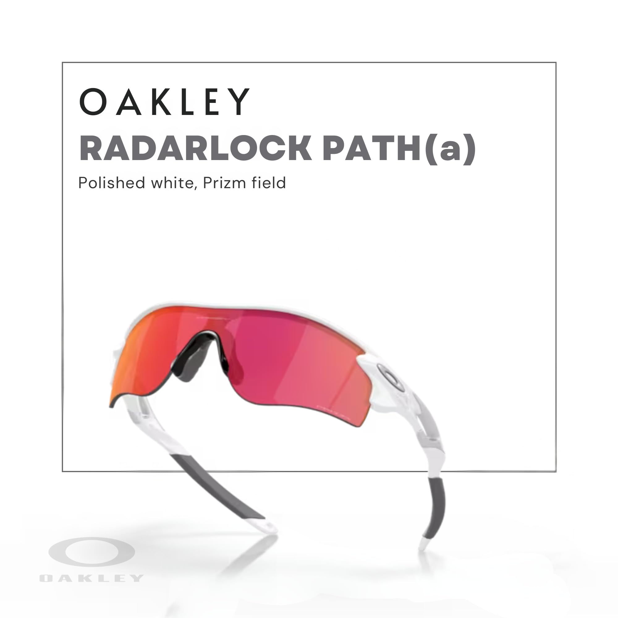 Oakley Radar Lock Path Asian Fit OO9206 Sunglasses for Men - Low Bridge Rectangle Frame + BUNDLE Leash & Designer iWear Kit | Perfect for Running, Cycling & Outdoor Sports