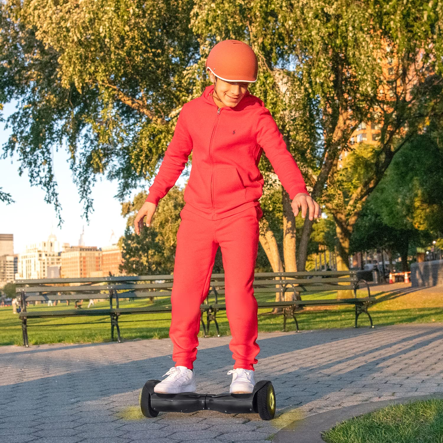 Jetson Zone Hoverboard - All-Terrain Self-Balancing Scooter with LED Light Up Wheels, Lightweight & Durable Design for Kids & Adults - Perfect for Off-Road Adventures, Commuting & Outdoor Fun
