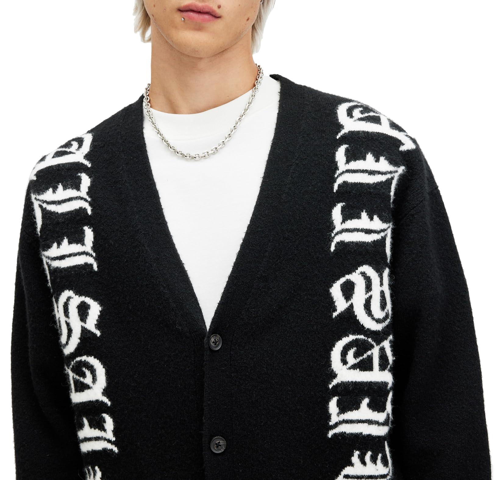 Men's Scripture Cardigan - Christian Religious Sweater for Church & Bible Study - Soft Knit Cardigan for Worship Services & Prayer Groups