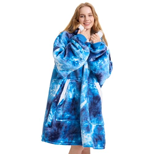 Blue Tie Dye/Sherpa